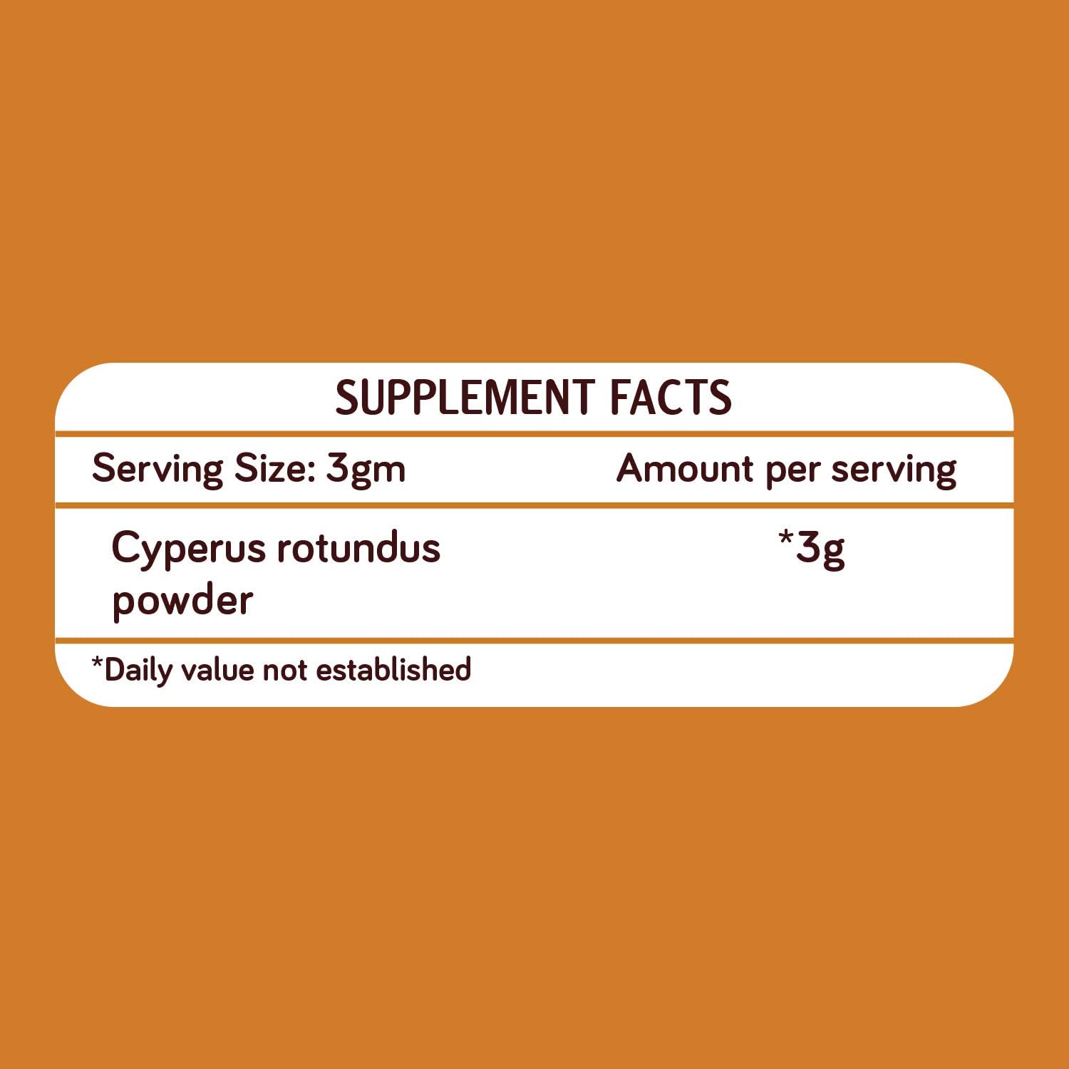 KILLI Nut Grass Tuber Powder (Cyperus rotundus) - 100g