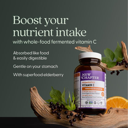 New Chapter Vitamina C Fermentada + Saúco, – Kosher – Image 3