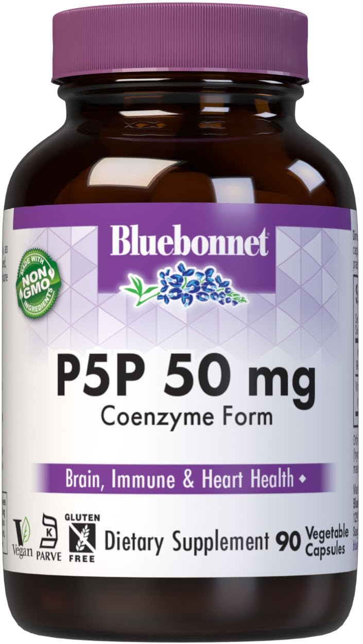 Bluebonnet Nutrition CellularActive P-5-P 50 mg, 90 Cápsulas Vegetales