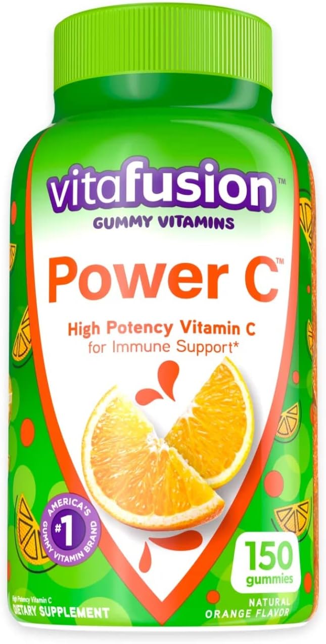 Vitafusion Power C Vitamin C Gummies - Sabor Naranja - 150 Gominolas