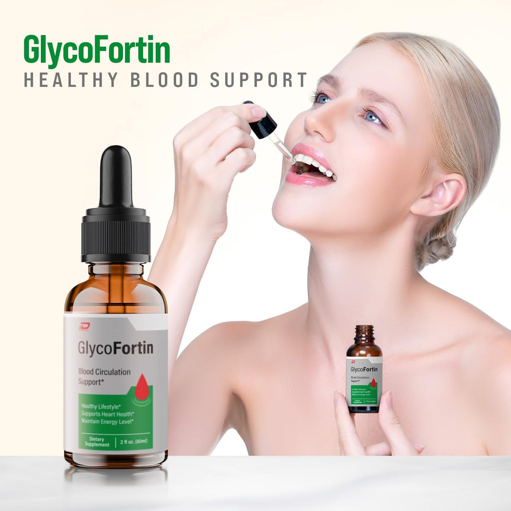 Glyco Fortin Drops - Fórmula saludable - Gotas de complemento alimenticio - Extra fuerte - Pack de 3 (3 meses de suministro)