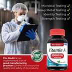 FITO MEDIC'S Lab - Vitamina A 25000 UI, 250 cápsulas blandas
