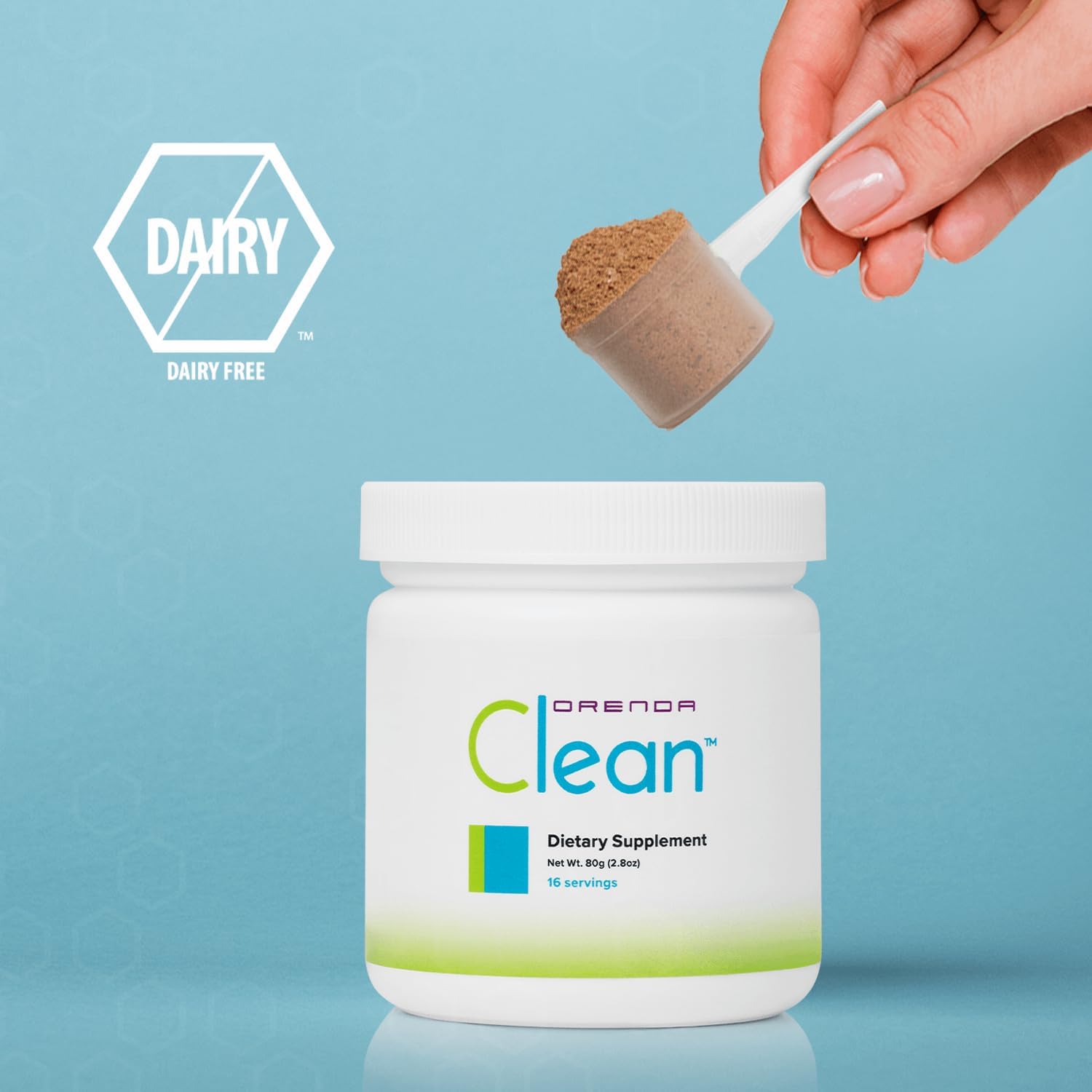 Orenda Clean® 18-Botanical Supplement Powder with Serrapeptase & Milk Thistle, Aronia Berry, Turmeric & Ashwagandha, Liver Support 80g