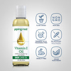 Aceite de Vitamina E 5000 UI - 118 ml - para Piel, Cabello y Uñas | Piping Rock