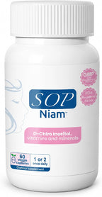 SOP NIAM D-Chiro Inositol 500mg con Ácido Fólico, Vitamina D3, B6, B12 y Biotina - 60 Cápsulas Veganas