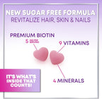 Gominolas de Biotina 5000 mcg con Vitaminas E y C para Cabello, Piel y Uñas - Hello Lovely! (120 unidades)