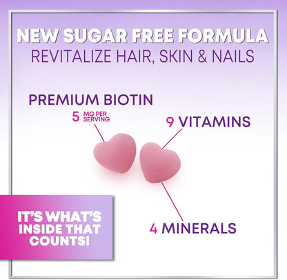 Gominolas de Biotina 5000 mcg con Vitaminas – La biotina contribuye al mantenimiento del cabello en condiciones – Image 3