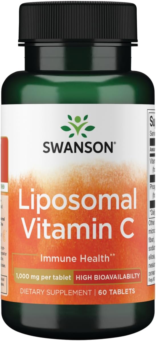 Swanson Vitamina C Liposomal - Alta Biodisponibilidad 1000 mg 60 Comprimidos