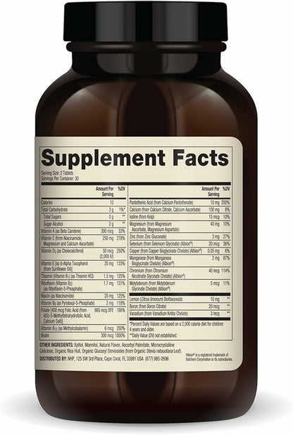 Dr. Mercola Multivitamínico Masticable para Niños - 28 Vitaminas y Minerales - 0g Azúcar - No GMO, Sin Gluten y Sin Soja - – Image 2