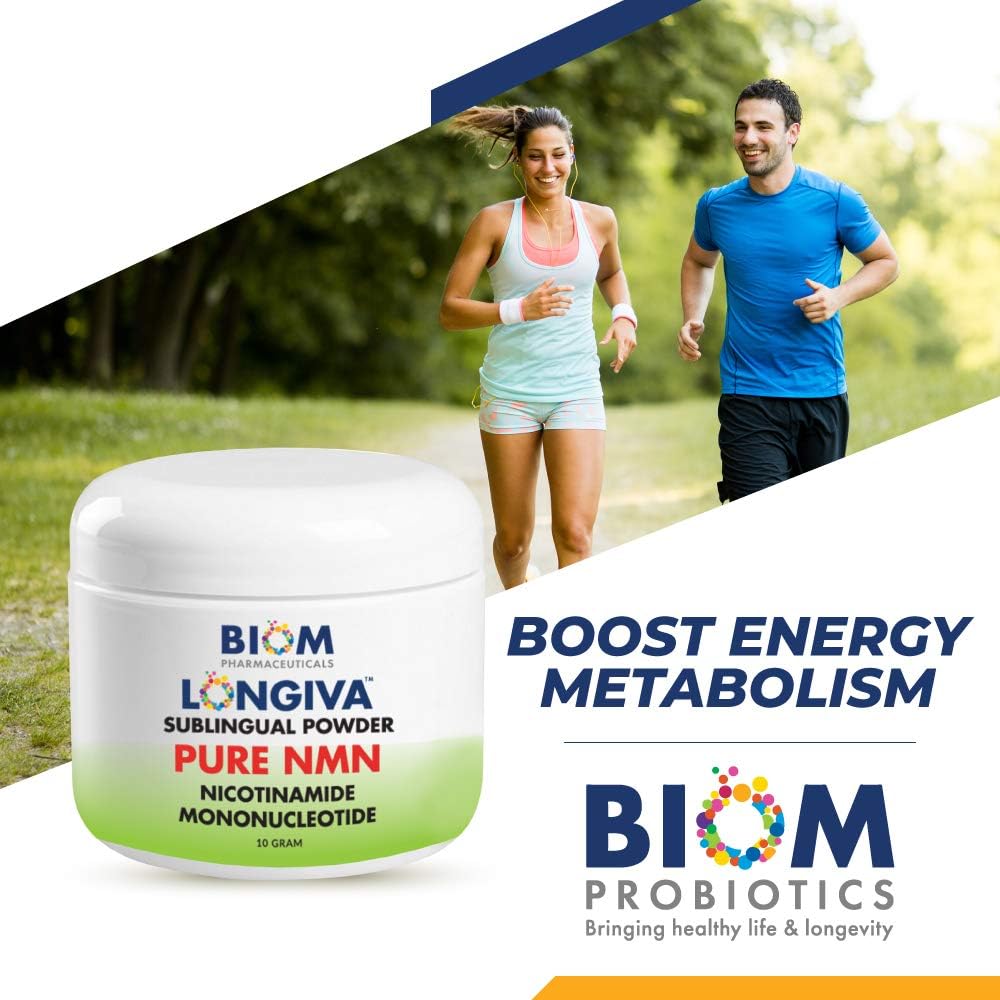 Biom NMN Polvo Sublingual - Nicotinamida Mononucleótido Nanotizado (Longiva)
