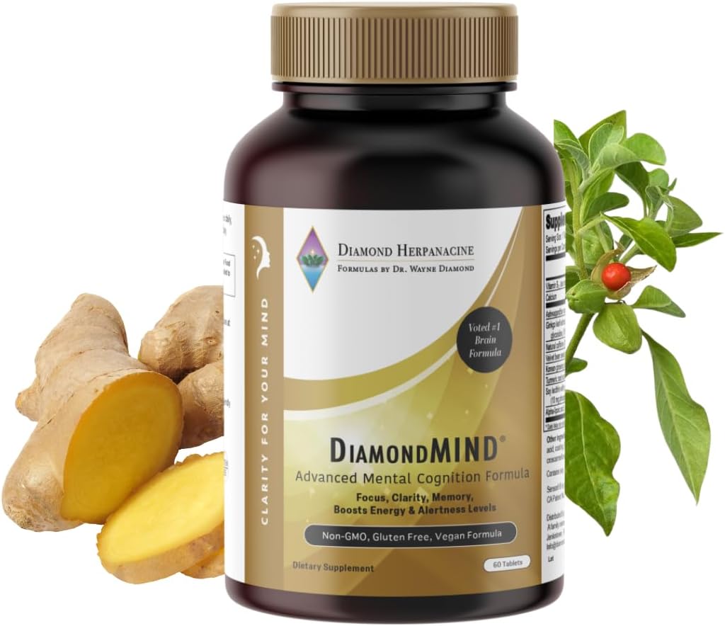 DiamondMIND Apoyo Cerebral - Fórmula Natural, 60 Comprimidos