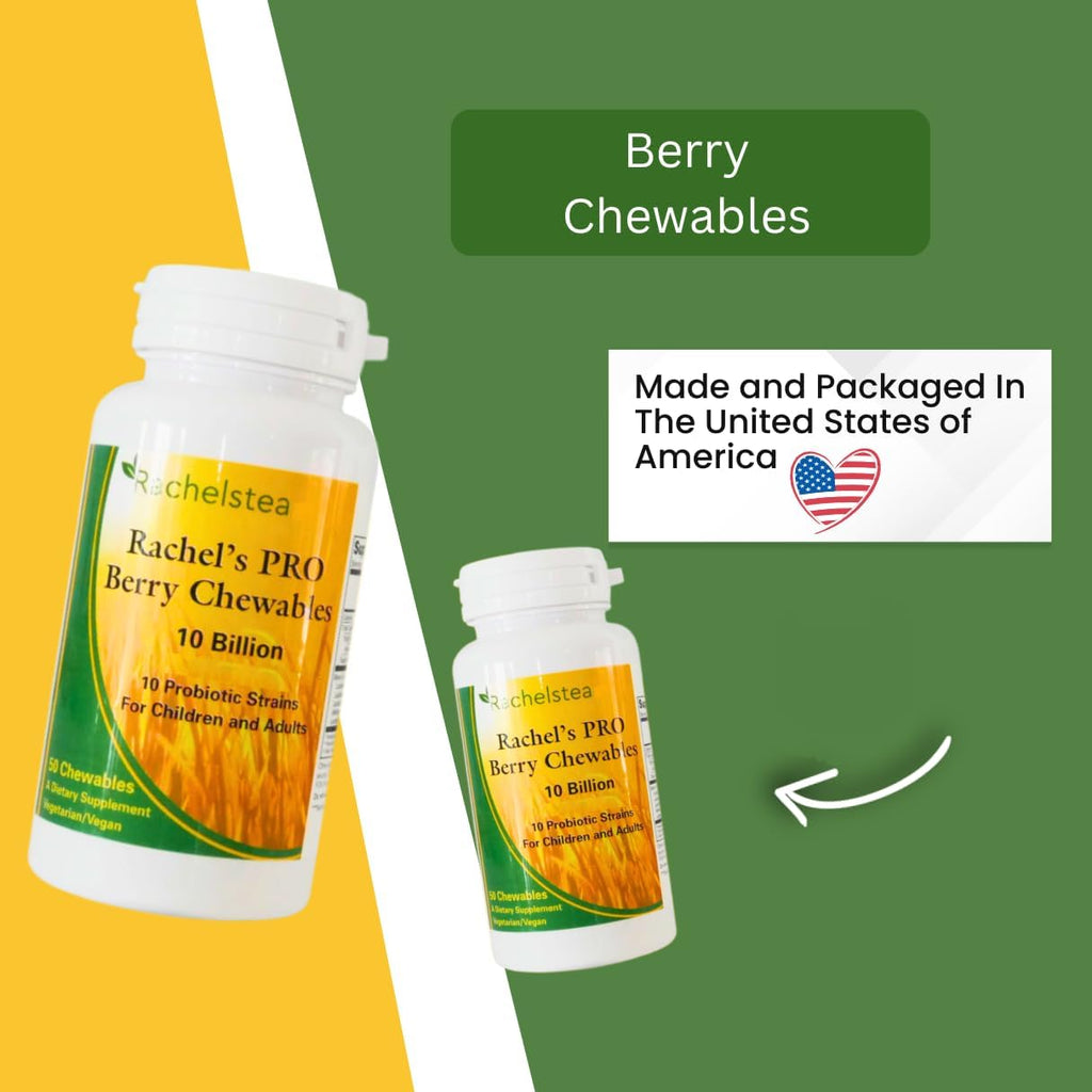Rachel's Pro Berry Chewables Probiótico Masticable 10 Cepas - 50 Comprimidos
