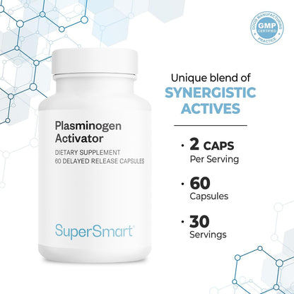 Supersmart Activador del Plasminógeno (Fórmula Avanzada) - con Pterostilbeno, Nattokinasa, Serrapeptasa, OPC - Suplemento – Image 5