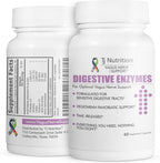 TJ Nutrition Enzimas Digestivas para Estómagos Sensibles - Apoyo al Nervio Vago, Fórmula Vegetariana de Liberación Programada
