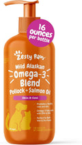 Zesty Paws Wild Alaskan Omega-3 Blend Aceite de Salmón y Abadejo para Perros y Gatos - 473 ml