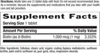 Biotina 1mg – 100 Comprimidos – Country Life