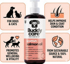 Buddycare Aceite de Salmón Escocés para Perros y Gatos (500 ml)