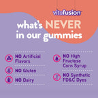Vitafusion MultiVites Gomitas Multivitamínicas para Adultos Sabor Berry, Peach y Naranja - 150 uds, Paquete de 2