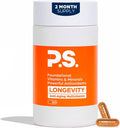 PS Longevity Supplements - Multivitamínico metilado con vitaminas B, Nicotinamida Ribósido, CoQ10, Resveratrol, ALA