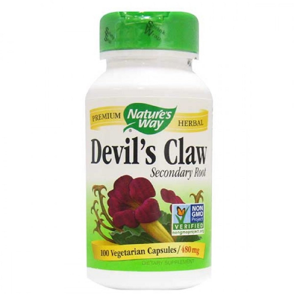Nature's Way Garra del Diablo Raíz, 960mg por Dosis, 100 Cápsulas (Paquete de 2)