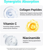 DrBioCare Péptidos de Colágeno para Mujeres - Suplemento de Vitaminas y Minerales de Belleza - 60 Comprimidos