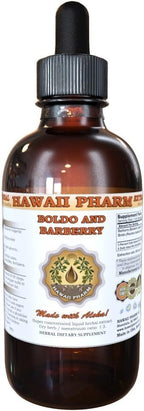 Extracto líquido de Boldo y Agracejo, Suplemento en tintura de Boldo (Peumus boldus) y Agracejo (Berberis vulgaris) 2x32 oz sin filtrar