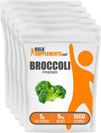 BulkSupplements.com Brócoli en Polvo - Suplemento de Sulforáfano - Vegano y Sin Gluten, 1 kg