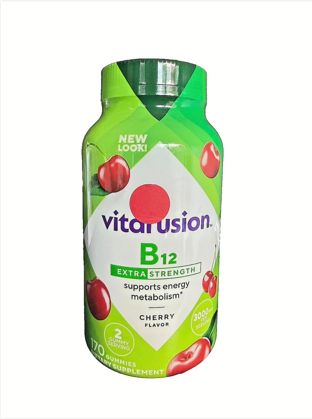 Vitamin B12 Extra Strength Gummy Vitamins - 3000 mcg, 170 Gominolas