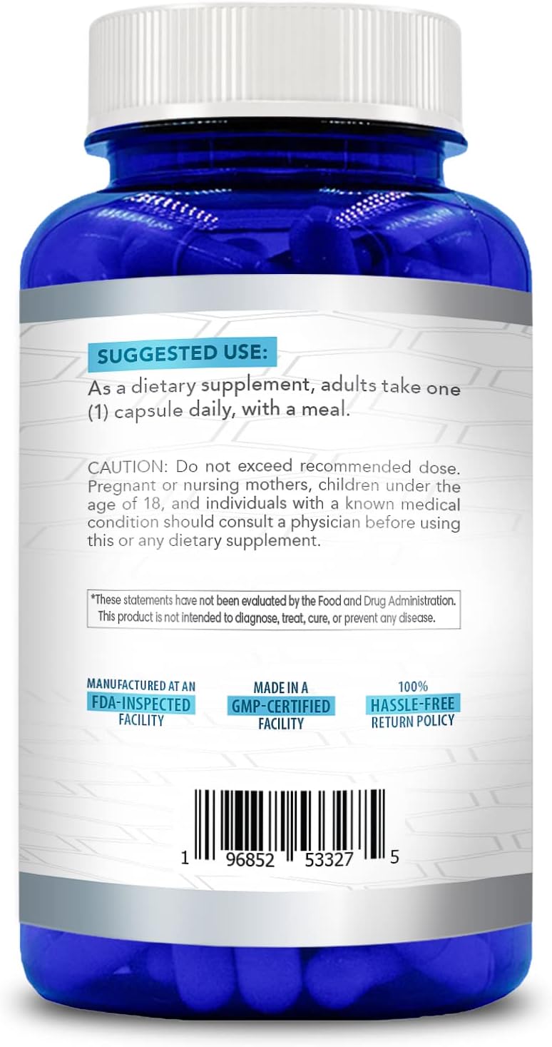 High Strength 500mg SAM E Supplement | S-Adenosyl Methionine Same Supplement for Bone Joint & Mood Support for Men and Women | Vegan Non-GMO & Made in US cGMP Labs (180 Veggie Capsules)