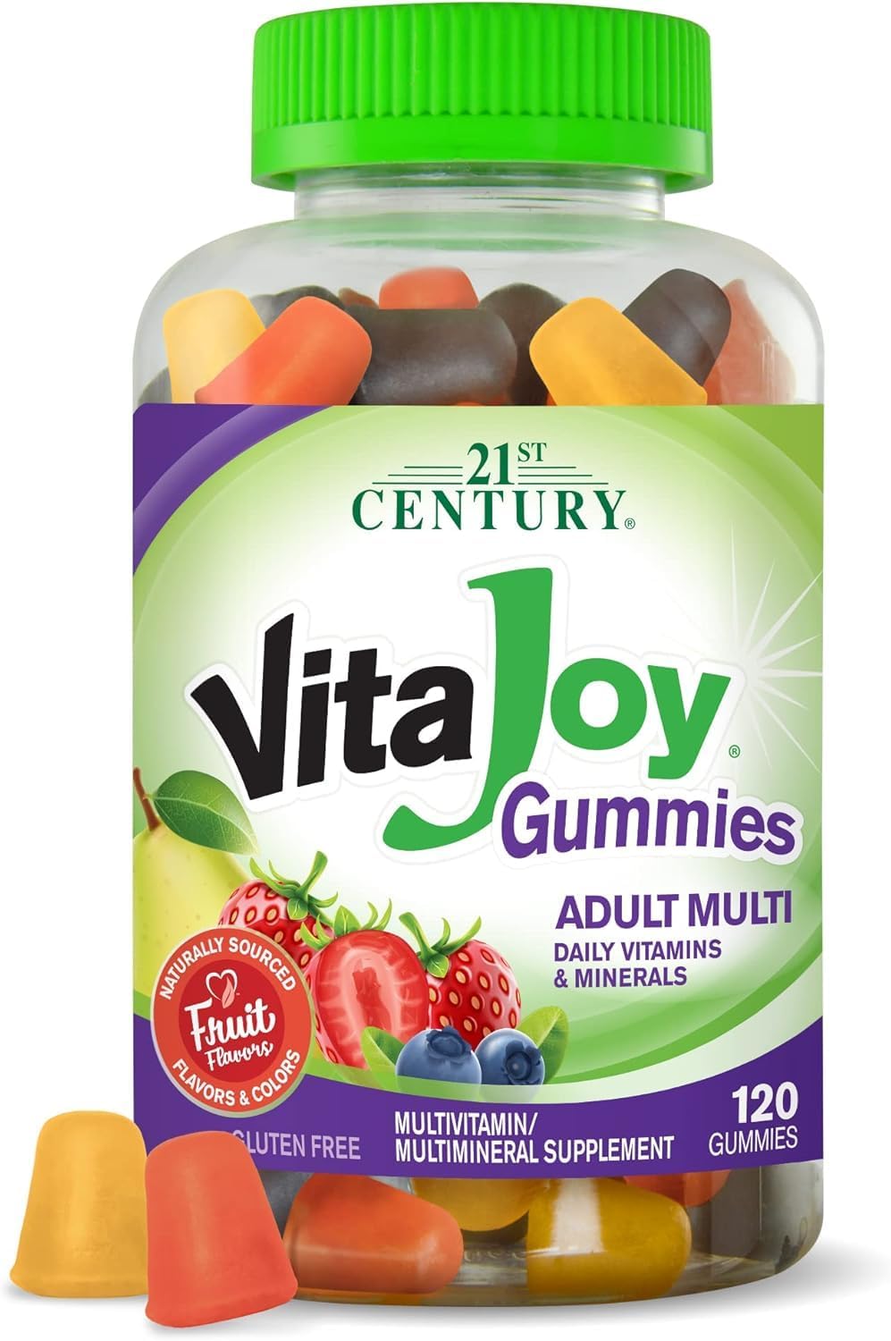 21st Century Vitajoy Multivitamínico en Gominolas, Sabores Fruta, 120 Gominolas