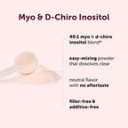 Micro Ingredients Myo-Inositol y D-Chiro Inositol en Polvo, Proporción 40:1, 1 Libra (454 g), 221 Dosis