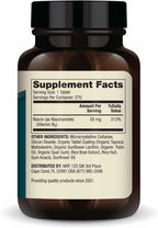 Dr. Mercola Niacinamida Vitamina B3 50 mg por Comprimido - Apoya la Salud Metabólica - Sin Enrojecimiento - Mini Comprimidos - No OGM, Sin Gluten y Sin Soja - 270 Comprimidos (Suministro para 90 Días)