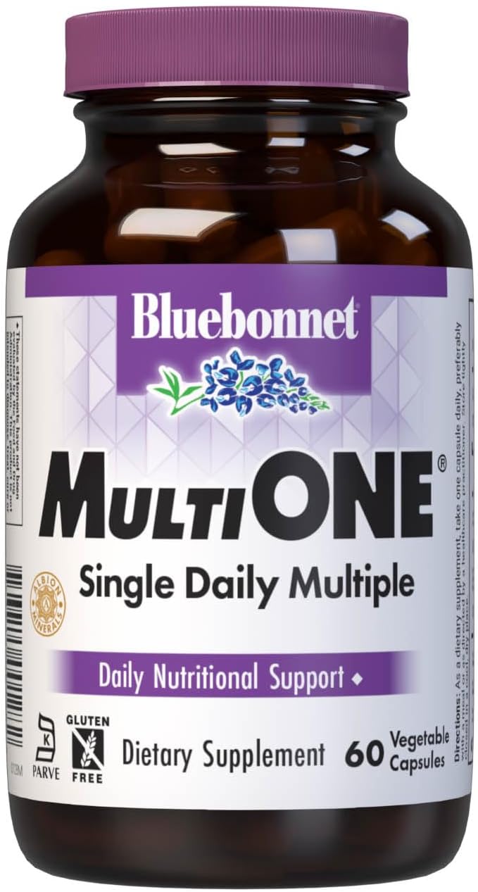 Bluebonnet Nutrition Mult One con Hierro - 60 Cápsulas Vegetales