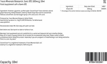Trace Minerals Líquido Iónico B12 1000 mcg – – Apoyo al sistema nervioso: La vitamina B12 contribuye al – Image 6