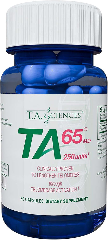 T.A. Sciences TA-65 Telomere Activation Supplement, 2.5 Times Potency Telomerase, 30 Cápsulas – Image 9