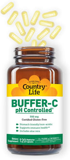 Country Life Buffer-C 500 mg, 120 Cápsulas Vegetales