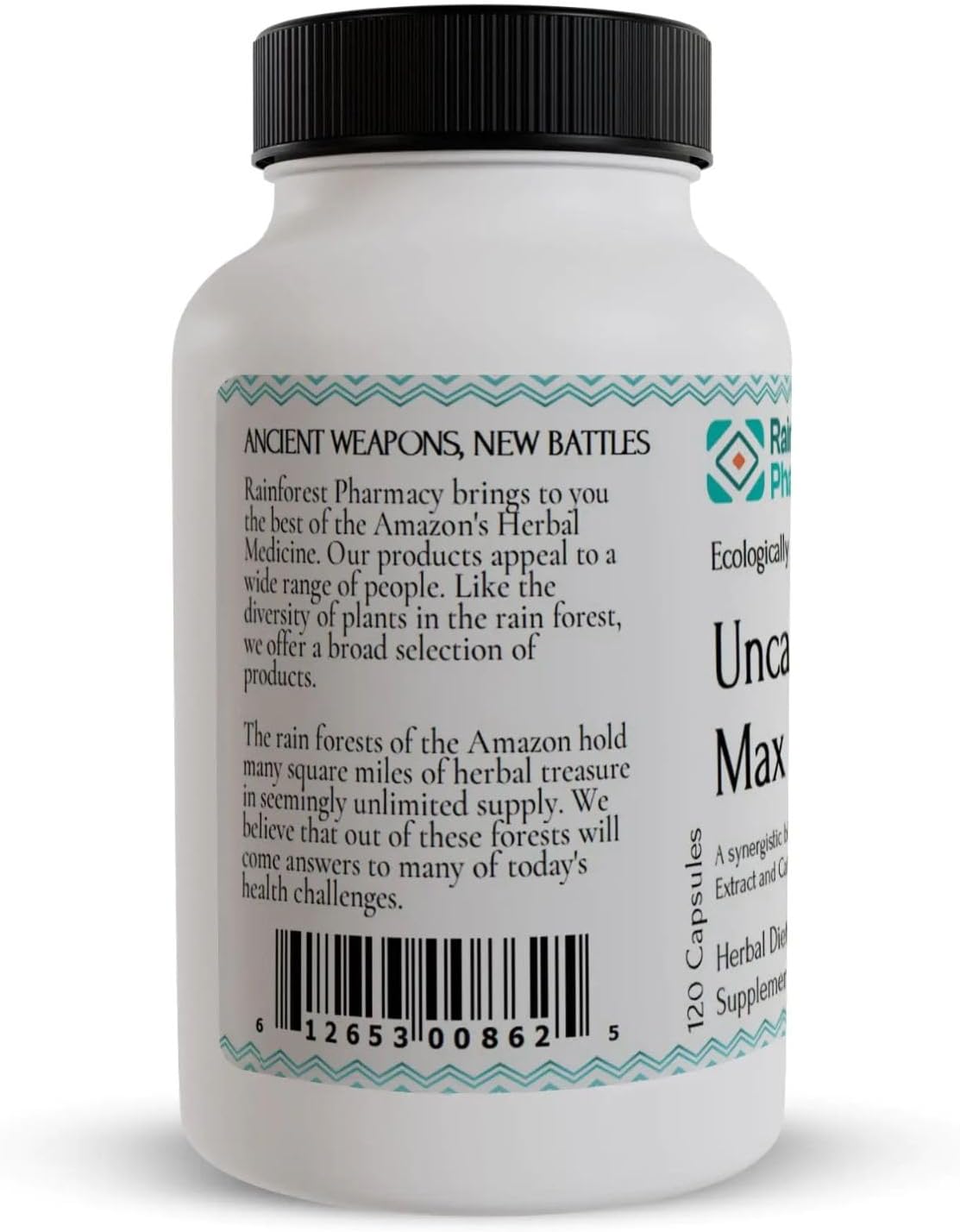 Uncarine Max Uña de Gato 500mg, 120 Cápsulas Vegetarianas | Cat's Claw