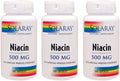 Solaray Niacina 500mg - 100 Cápsulas Veganas (Pack de 3)