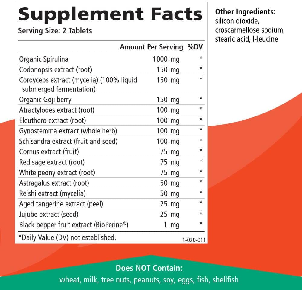 Energy Plus by Pure Essence - Suplemento de Energía Herbal Sin Cafeína - 120 Comprimidos