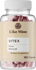 Like Mine Vitex (100 Cápsulas), Puro y Natural, Sin Aditivos ni Rellenos