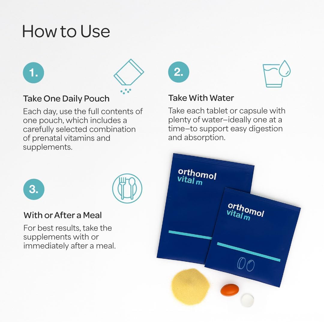 Orthomol Vital M Polvo y Comprimidos para Hombres - 30 Días