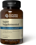 Nature's Sunshine Super Supplemental sin Hierro - Multivitamínico Completo con Minerales, Hierbas y Aminoácidos, 120 Comprimidos