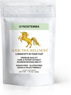 Addictive Wellness Gynostemma Leaf Extract Powder - Extracto Puro de Jiaogulan, Adaptógeno para Energía, 1 Sobre