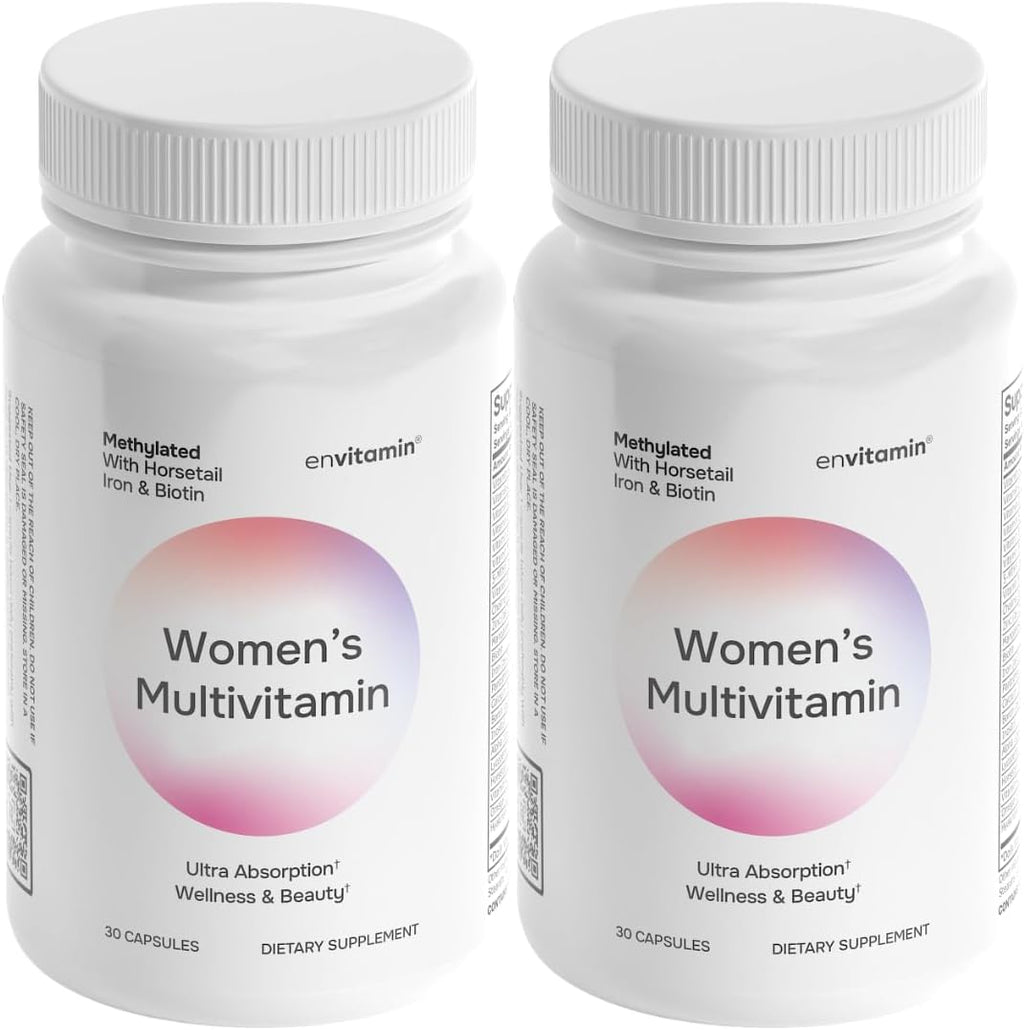 envitamin Multivitamínico Metilado para Mujeres con Hierro, Cola de Caballo, Biotina y L-Metilfolato