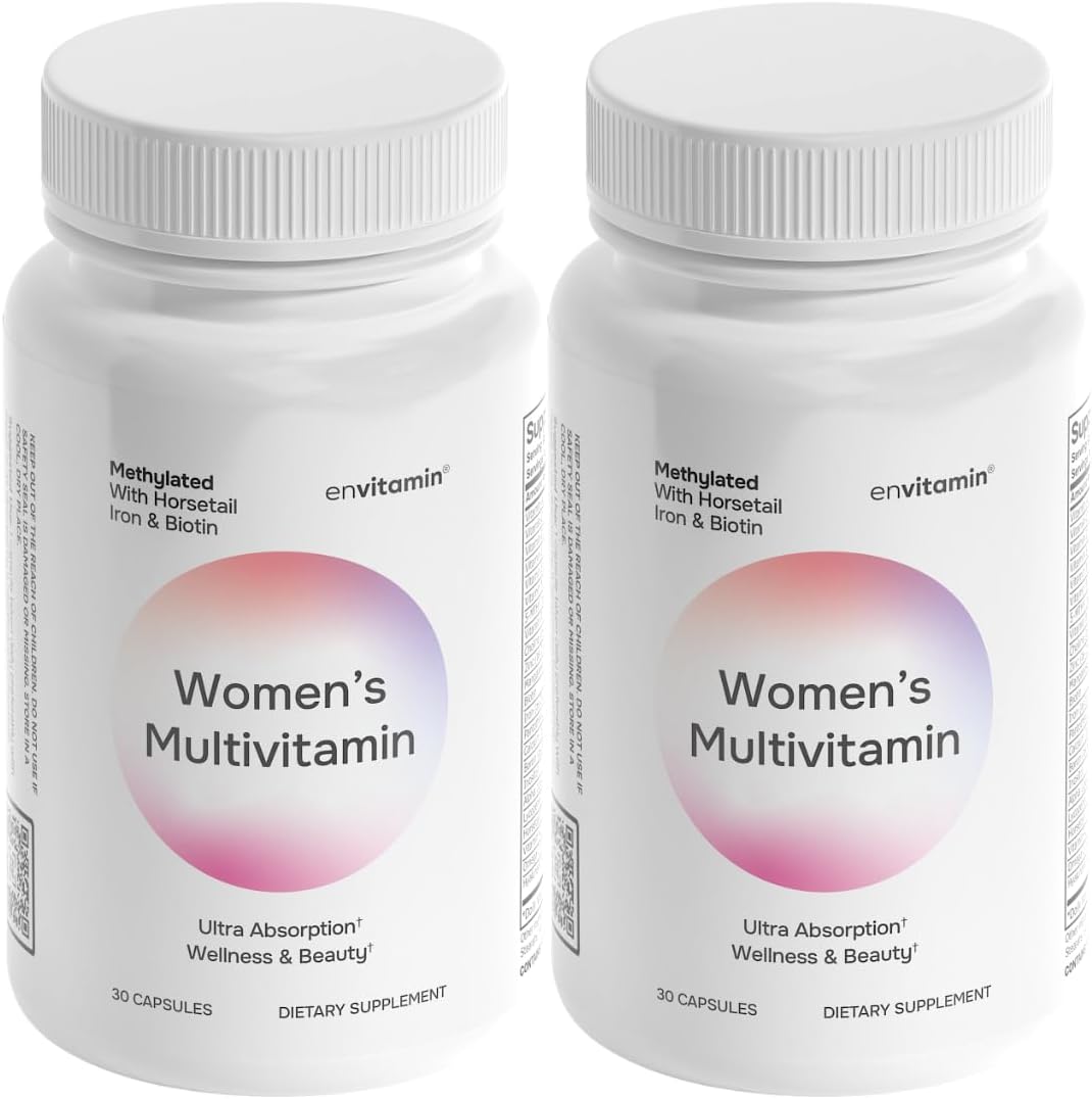 envitamin Multivitamínico Metilado para Mujeres con Hierro, Cola de Caballo, Biotina y L-Metilfolato