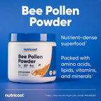 Nutricost Polen de Abeja en Polvo (227 g) - Sin Sabor, Sin Gluten, No GMO, Suplemento Alimenticio Vegetariano