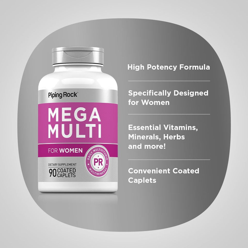 Piping Rock Multivitamínico para Mujeres, 90 Comprimidos
