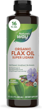 Nature's Way Aceite de Linaza Orgánico Super Lignan - 473 ml