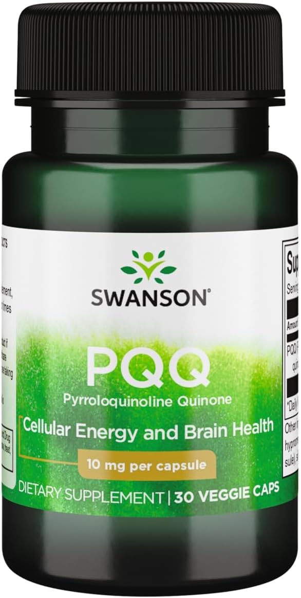 Swanson PQQ Pyrroloquinoline Quinone 10 mg, 30 Cápsulas Vegetales