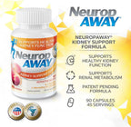 NeuropAWAY Fórmula de Apoyo Renal con Agmatina Sulfato, L-Arginina, L-Ornitina, L-Citrulina - 90 Cápsulas
